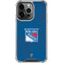 NHL New York Rangers Distressed iPhone 16 Pro Clear Case